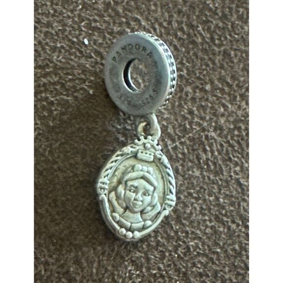 Pandora Disney SNOW WHITE/EVIL QUEEN dangle charm silver .925 - Picture 1 of 3